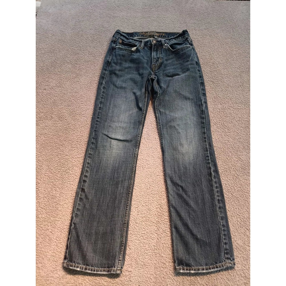 American Eagle Men's Regular‎ Straight Jeans 28x32 Medium Wash Denim